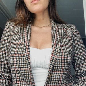 J. Crew Oversized Plaid Blazer
